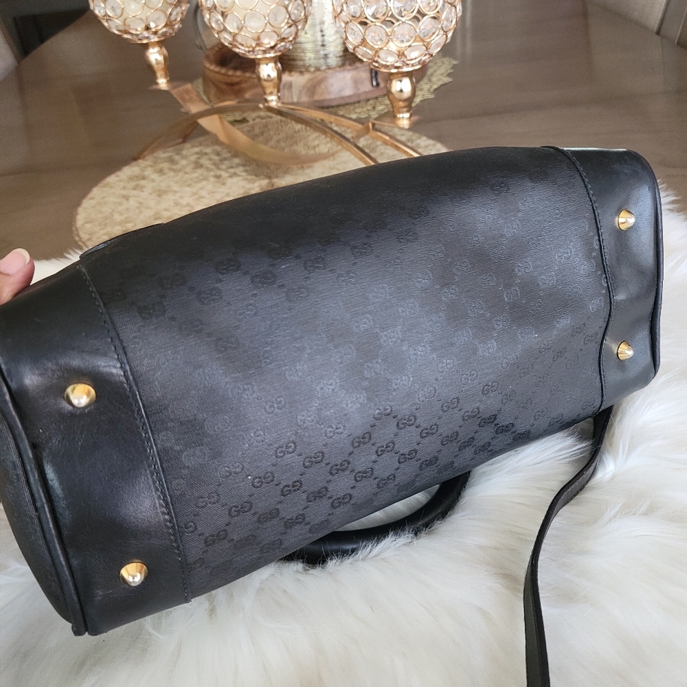 100% Authentic Gucci vintage web sherry line Boston bag - Picture 15 of 16